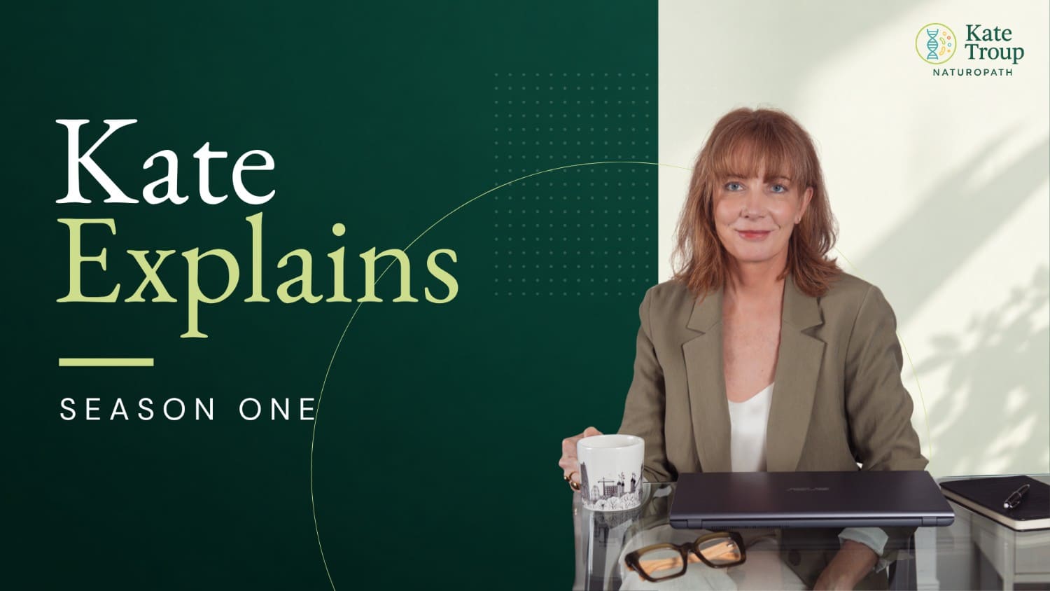 Kate Explains Season One campaign poster featuring Kate Troup.
